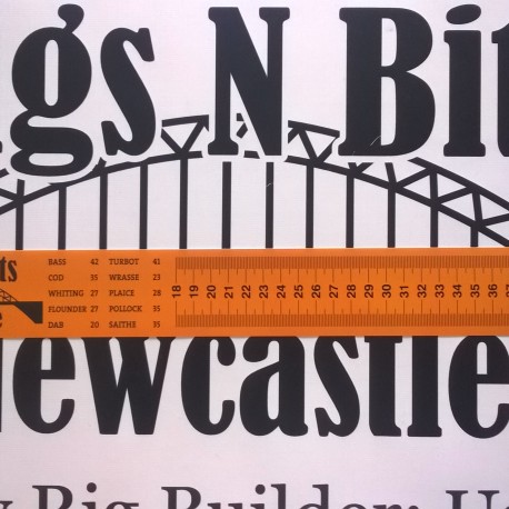 Rigs N Bits Newcastle Self Adhesive fish measure - Sea Fishing Fish Measure  - Rigs N Bits Fishing Store!