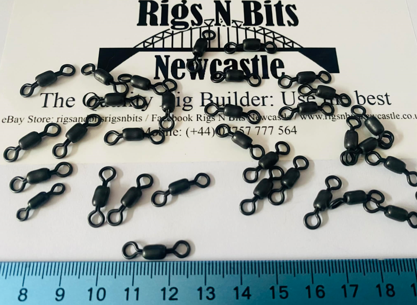 10 x Black Power Swivels Size 5 – 295lb | High Strength & Extremely Reliable