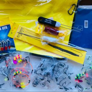 Ultimate Sea Fishing Rig Pack – 35 Hand Tied Rigs for Cod, Rays & Flatfish + Rig Wallet & Bait Kit