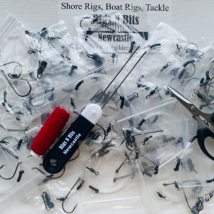 20 Heavy Sea Fishing Rigs IMP Pulley Pennel Cod Ray + Bait Kit