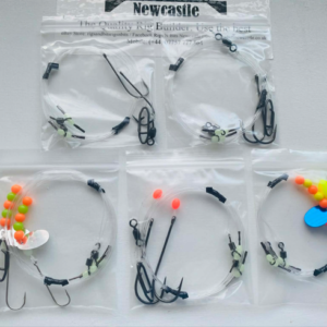 Heavy 2 Hook Flapper Rigs – Pack of 5 – Sea Fishing Cod Ray Beach Pier